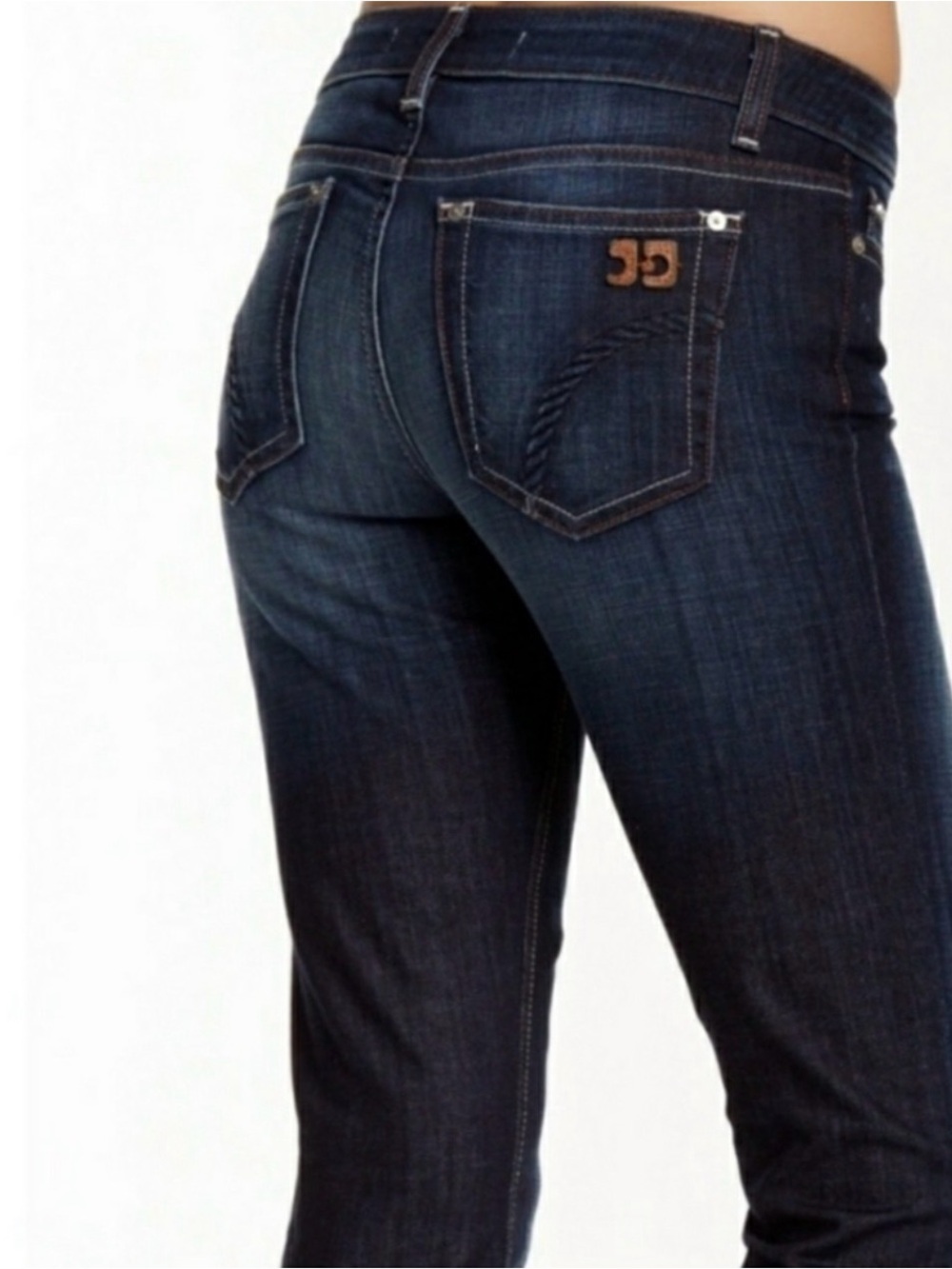 Joes Jeans Honey Curvy Bootcut Jeans Ryder Wash Dark Blueβ Cuffed Size 31